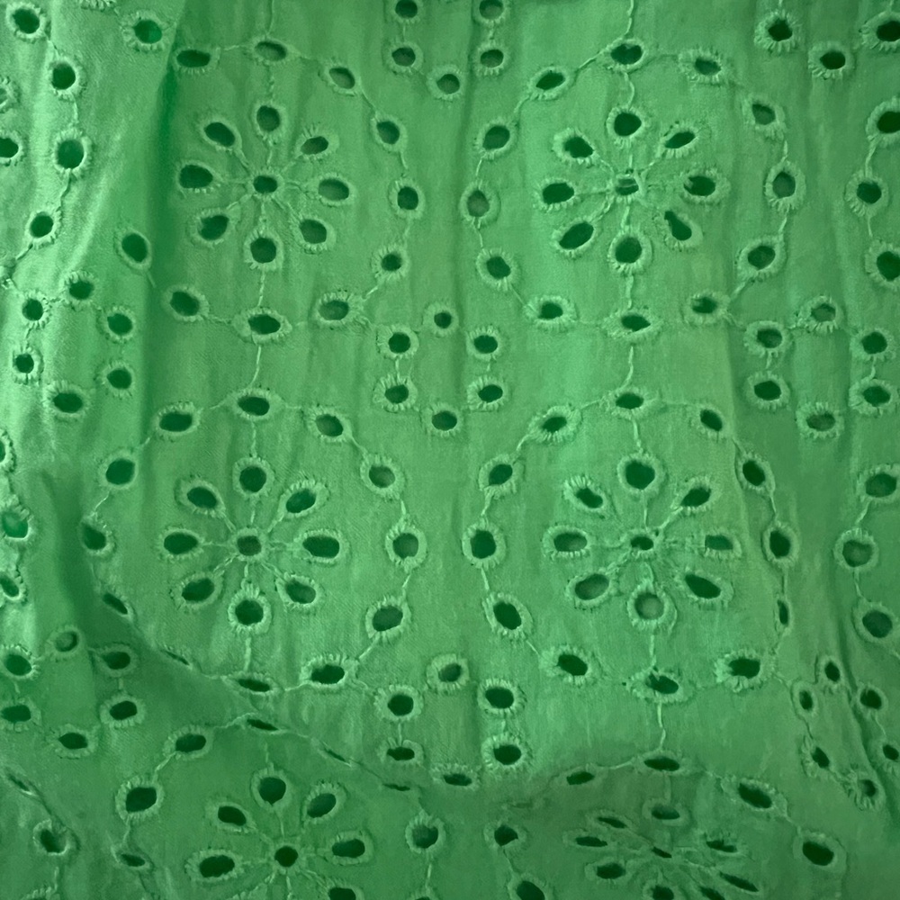 Lilly Pulitzer Bright Green Eyelet Ruffle Midi Dress - Picture 5 of 5